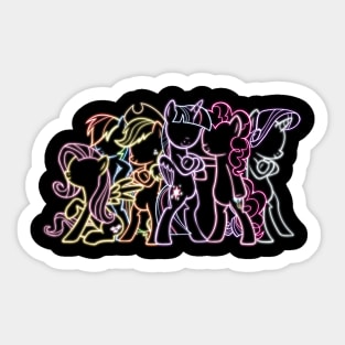 Neon Mane Six Sticker